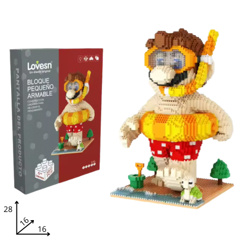 Mario Bricks Figure
