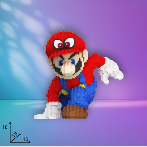 Mario Bricks Figure