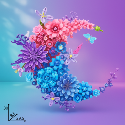 Moon Flower Wall Art