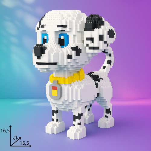 Dog Micro Bricks Figure