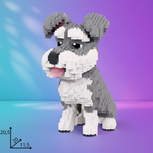 Dog Micro Bricks Figure