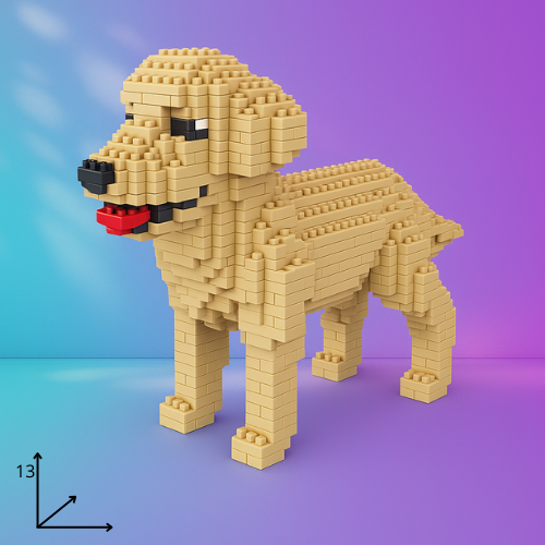 Dog Micro Bricks Figure 2