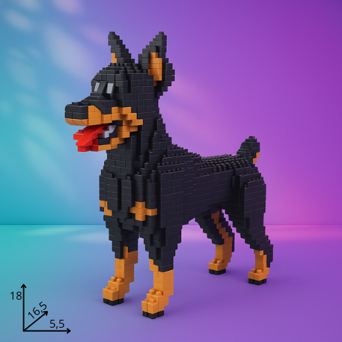 Dog Micro Bricks Figure 2
