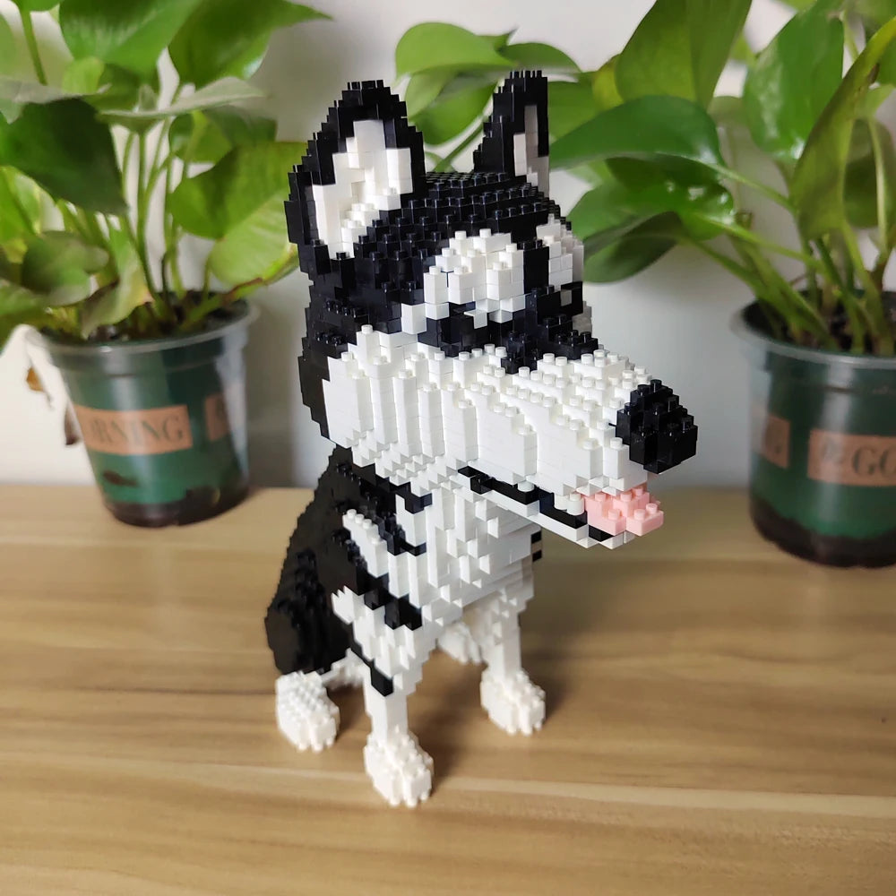 Dog Micro Bricks Figure