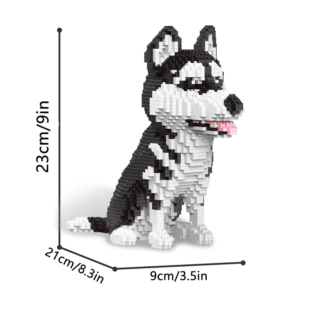Dog Micro Bricks Figure