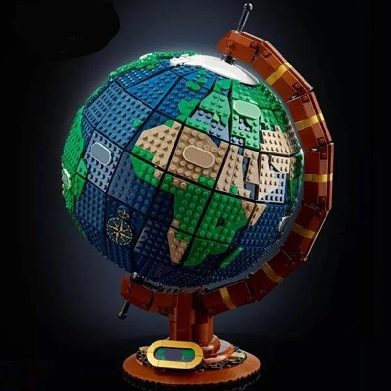 Earth Globe Bricks Model