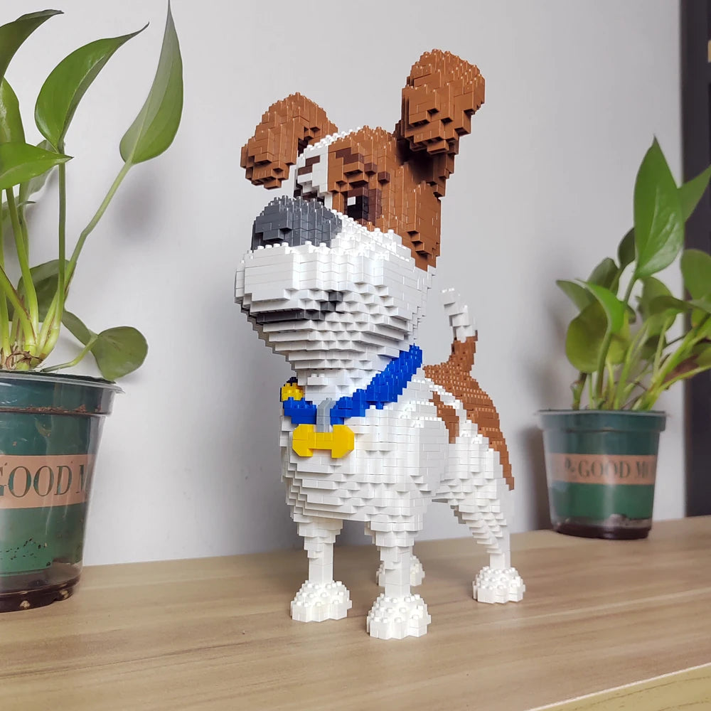 Dog Micro Bricks Figure