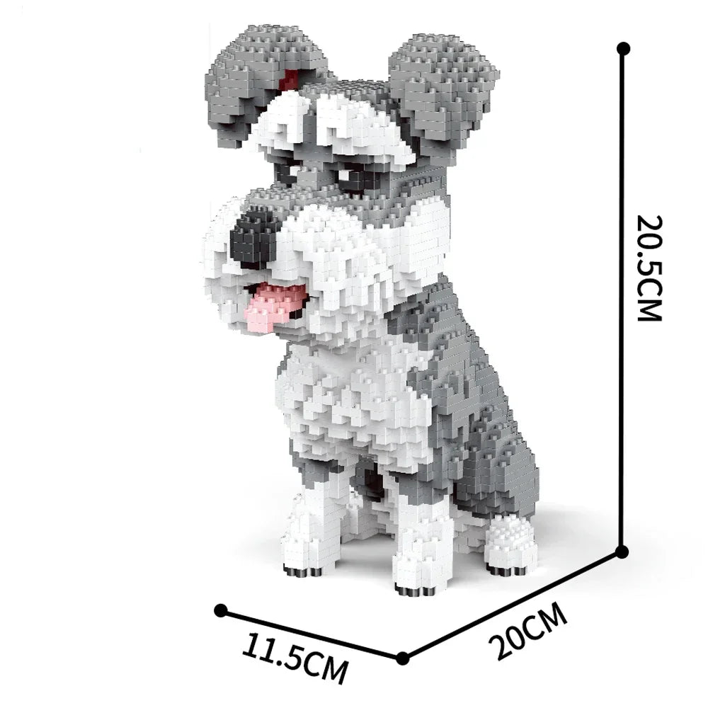 Dog Micro Bricks Figure