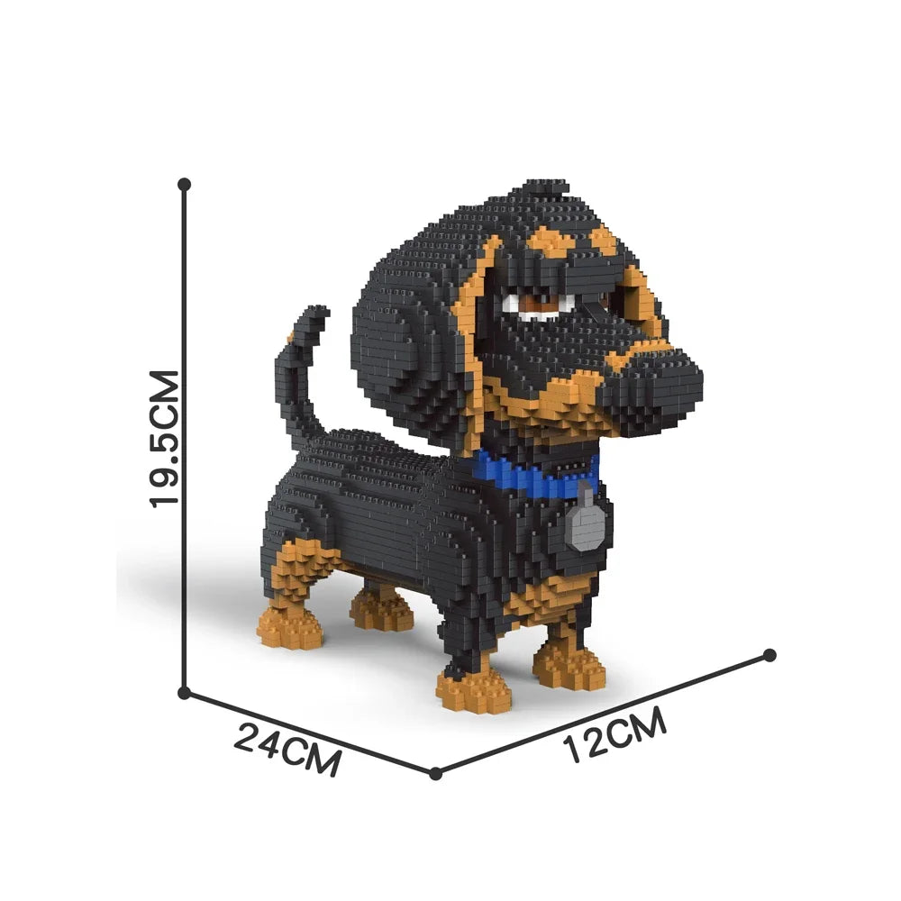 Dog Micro Bricks Figure