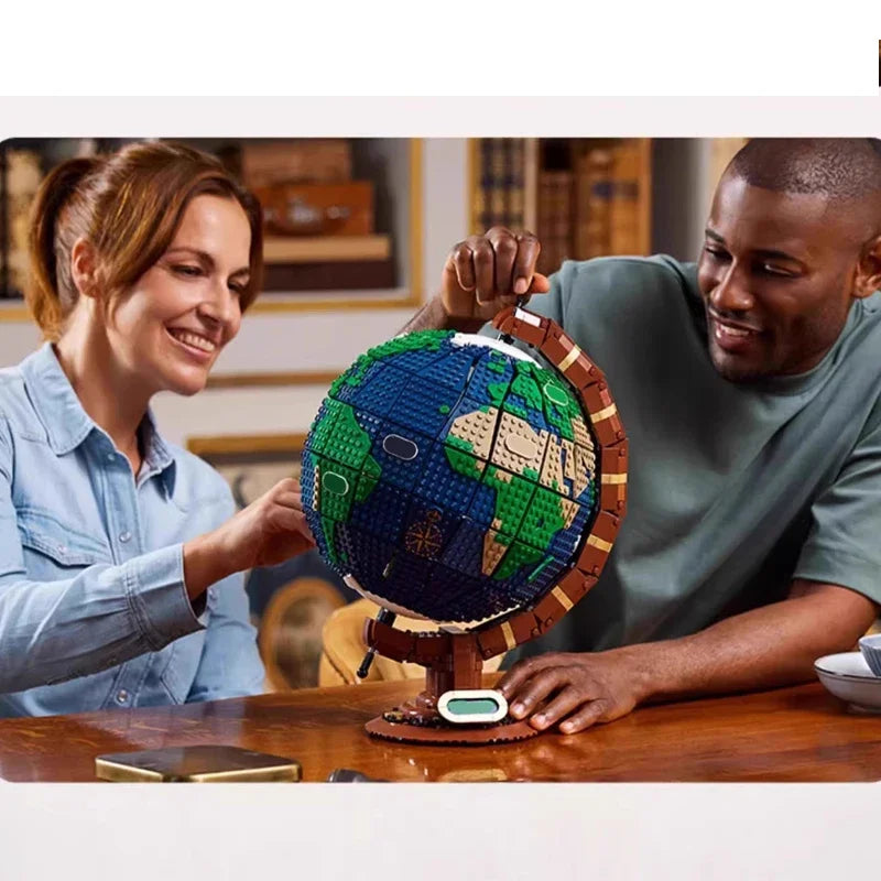 Earth Globe Bricks Model