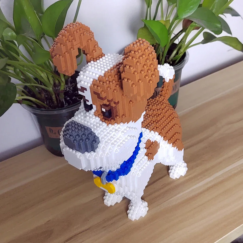 Dog Micro Bricks Figure