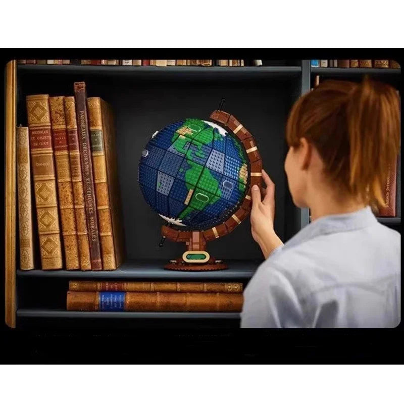 Earth Globe Bricks Model
