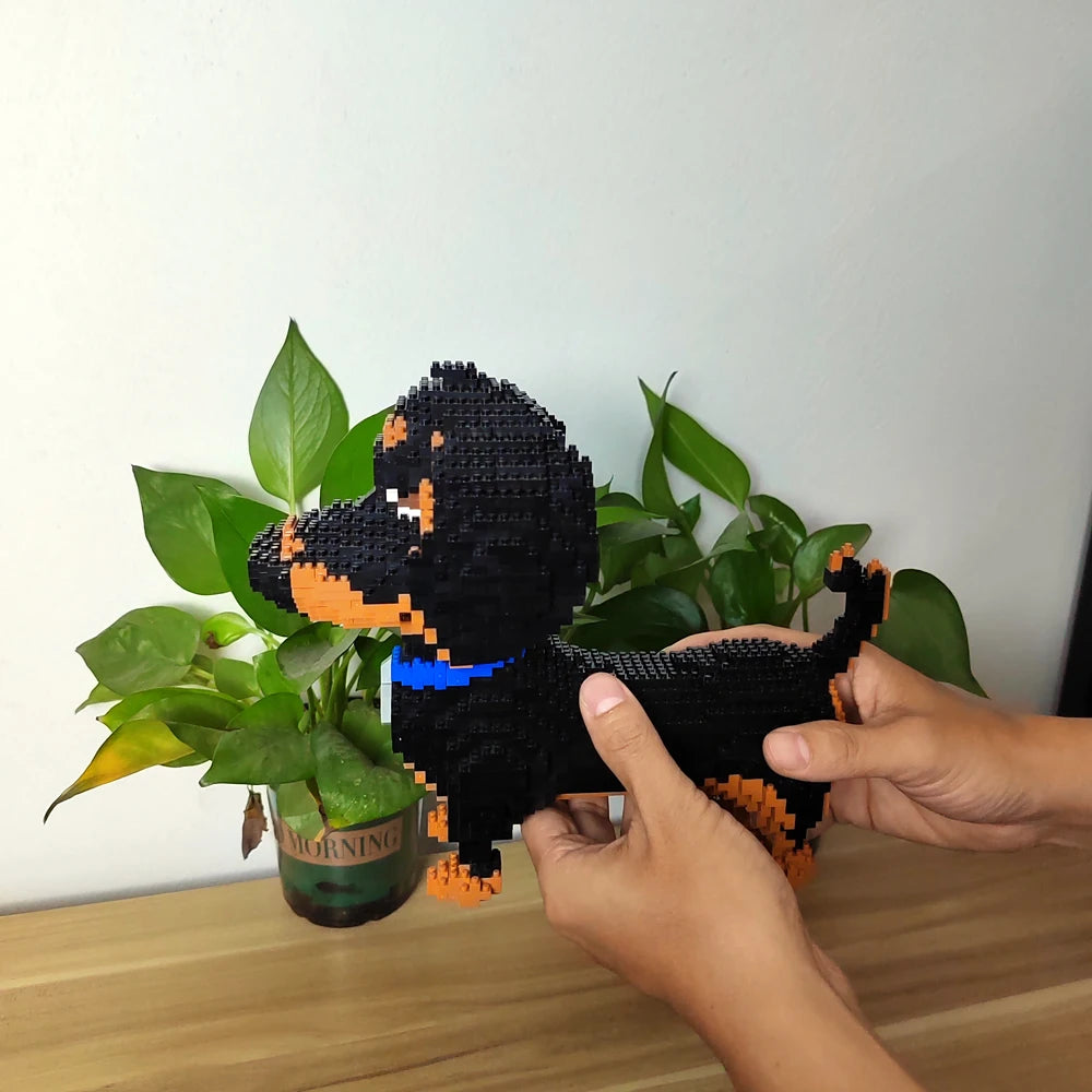 Dog Micro Bricks Figure