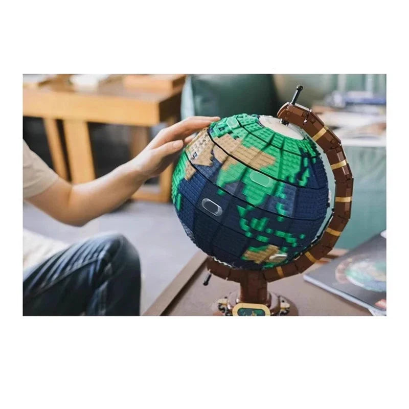 Earth Globe Bricks Model
