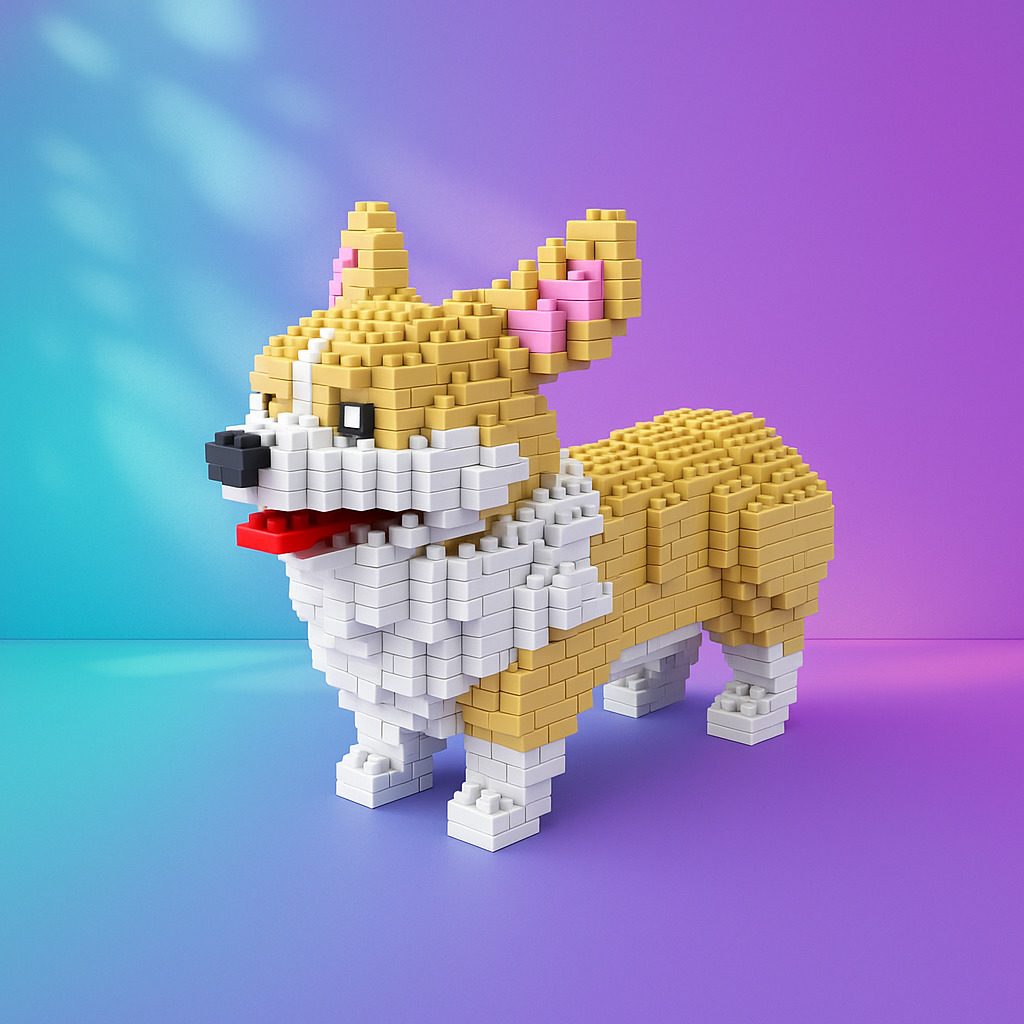 Dog Micro Bricks Figure 2